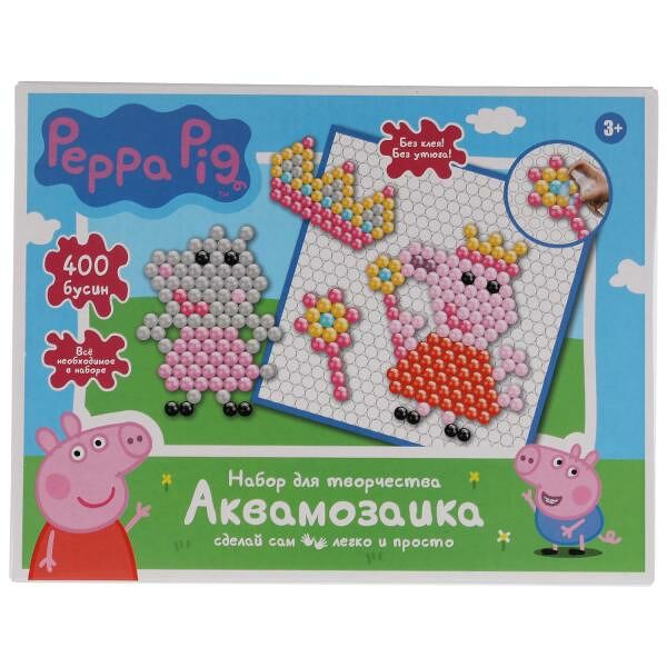 Аквамозаика СВИНКА Пеппа 400 бусин