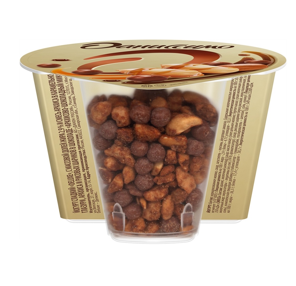 

Йогурт Даниссимо Deluxe Арахисово-шоколадный микс 2.9%