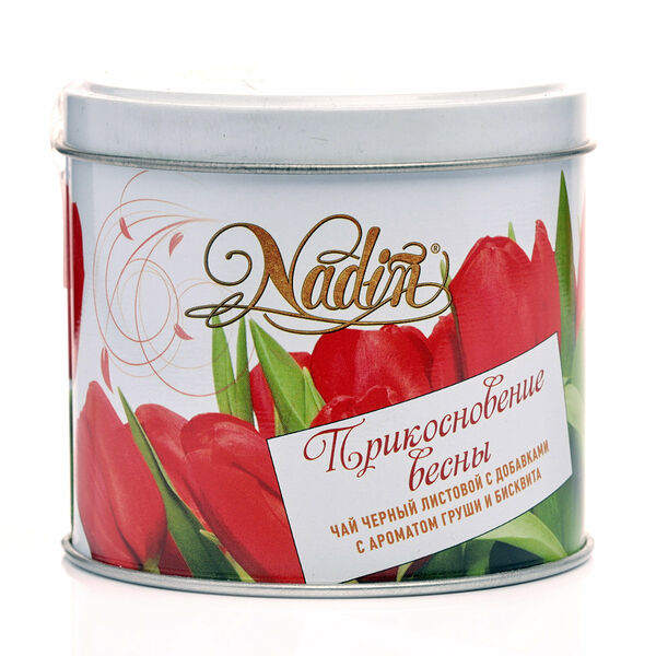 Чай черный листовой с добавками с ароматом груши и бисквита ТМ Nadin (Надин)