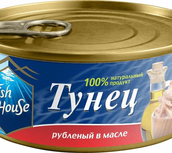 Тунец Fish House рубленый в масле 185 г