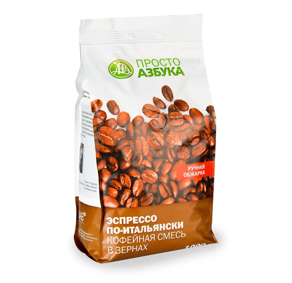 

Кофейная смесь в зернах Просто Азбука «Эспрессо по-итальянски», 1 кг