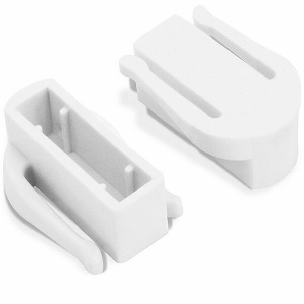 Заглушка Эскар Мини 210402, для карниза, пластик, белая, 2 шт