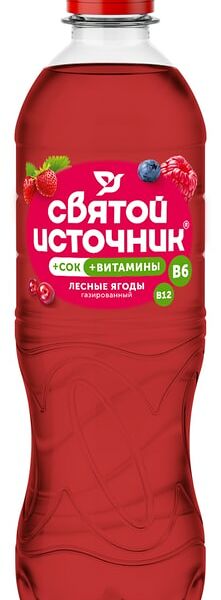 Вода Святой источник + сок Лесные ягоды