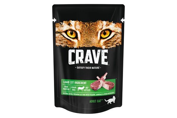 Корм для взрослых кошек Crave Ягненок консервированный