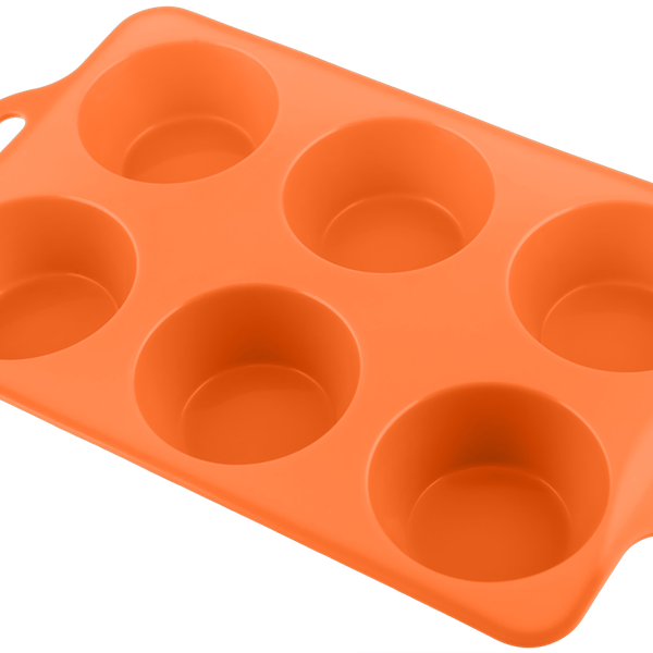 Форма для маффинов HOMECLUB Delice 28x17x3см, силикон, в ассортименте, 6шт