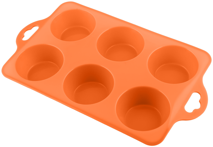 

Форма для маффинов HOMECLUB Delice 28x17x3см, силикон, цвет в ассортименте Арт. B-12074L, 6шт