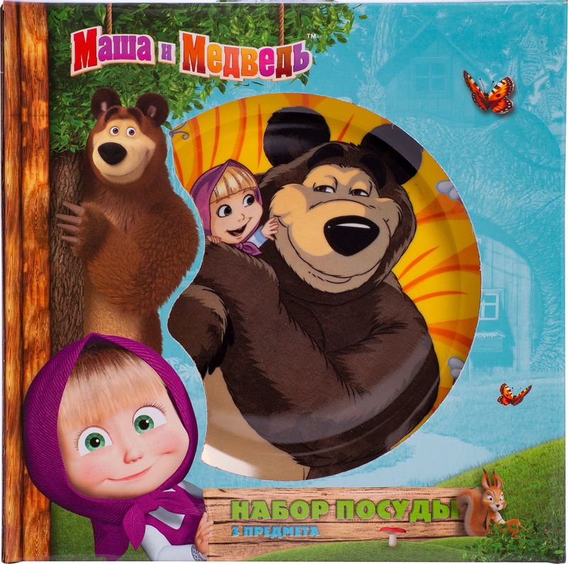 

Набор детской посуды МАША И МЕДВЕДЬ 3 предмета: кружка, миска, тарелка, керамика, в ассортименте Арт. MBCS3-1/MBCS3-2/MBCS3-3