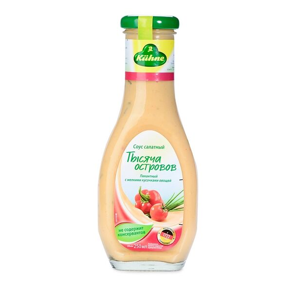Соус Kuhne 1000 островов салатный 250 мл