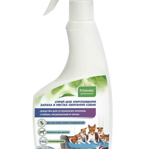 Cпрей Пчелодар для уничтожения запаха в местах обитания собак (500 мл.)