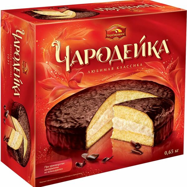 Торт бисквитный День Торта Чародейка 650г