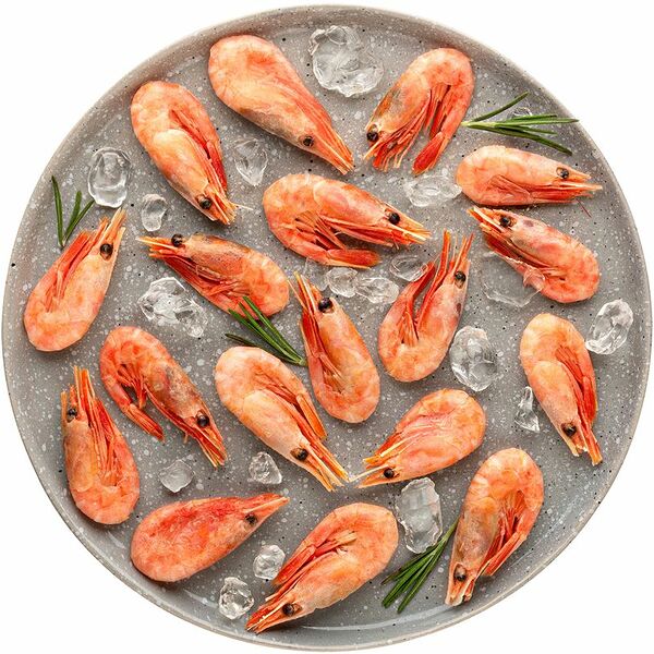 Креветки 120/150 варёно-мороженые неочищенные, вес