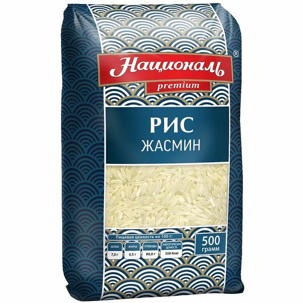 Рис Националь Жасмин 500г