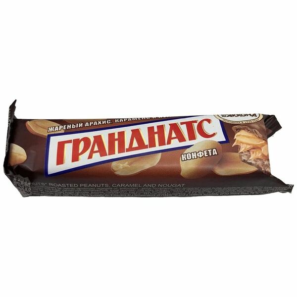 Конфета Акконд Гранднатс с арахисом, карамелью и нугой 40 г