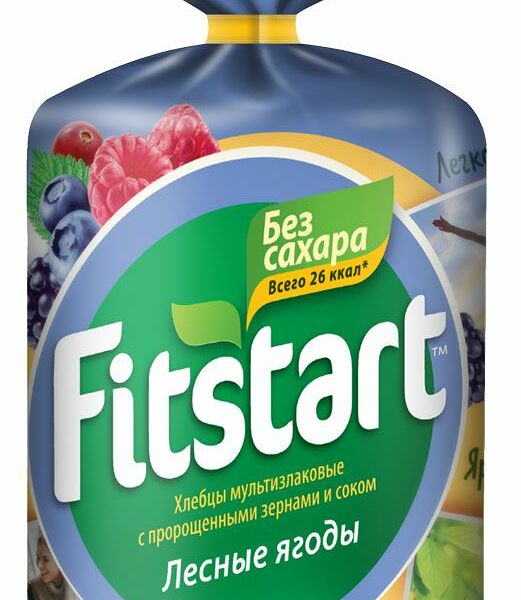 Хлебцы мультизлаковые Fitstart Лесные ягоды