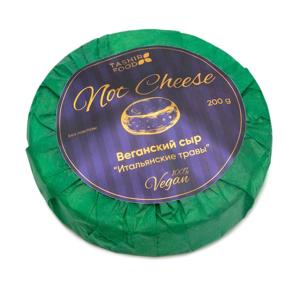 

Сыр веганский Tashir Food Итальянские травы Not Cheese 200 г