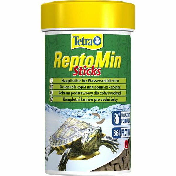 Корм в виде палочек Tetra ReptoMin для водных черепах