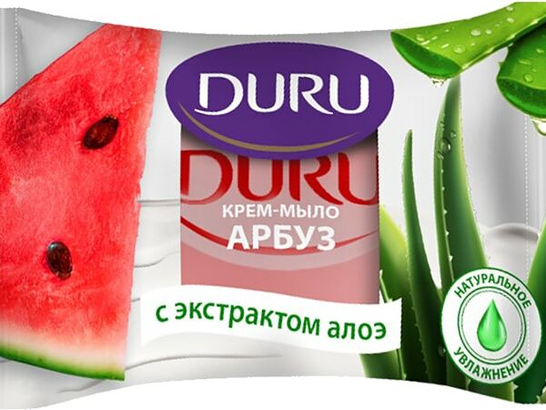 Крем-мыло туалетное Duru Арбуз с экстрактом алоэ 80г