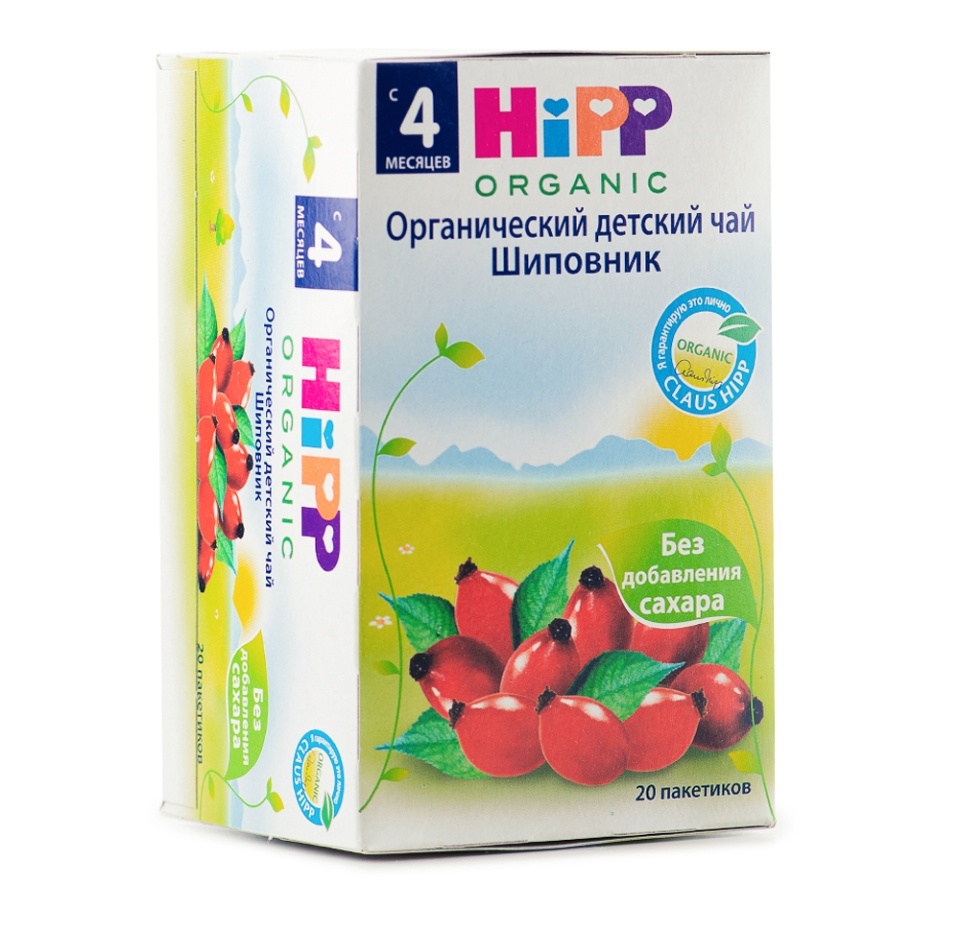 

Чай HiPP Шиповник органический для детей с 4 месяцев 40 г