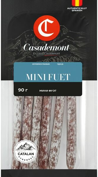 Колбаски Casademont Фуэт Мини сыровяленые 90г