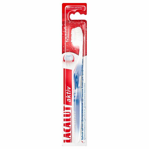 Зубная щетка Lacalut Aktiv мягкая 1 шт цвет в ассортименте