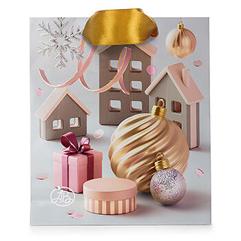 Пакет подарочный «Азбука вкуса» «Зимние чудеса» 15х17х10см, Россия