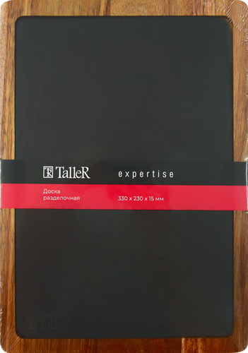 

Доска разделочная TalleR Expertise black 33x23x1.5 см акация сланец