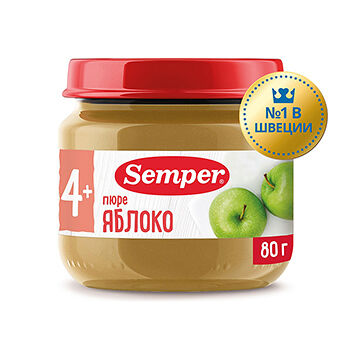 Пюре Semper яблоко с 4 месяцев