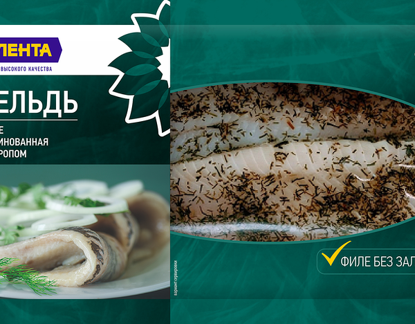 Сельдь маринованная ЛЕНТА филе с укропом