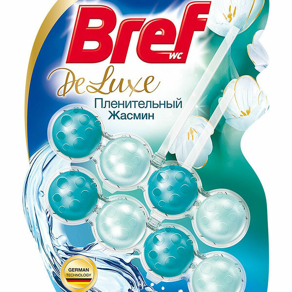 Туалетный блок Bref DeLuxe Пленительный жасмин, 2 шт