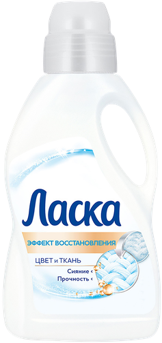 

Гель для стирки белого белья Ласка Эффект восстановления Сияние белого 1 л