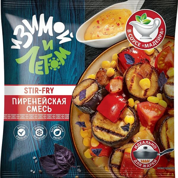 Смесь овощная И зимой и летом Пиренейская с соусом 400г