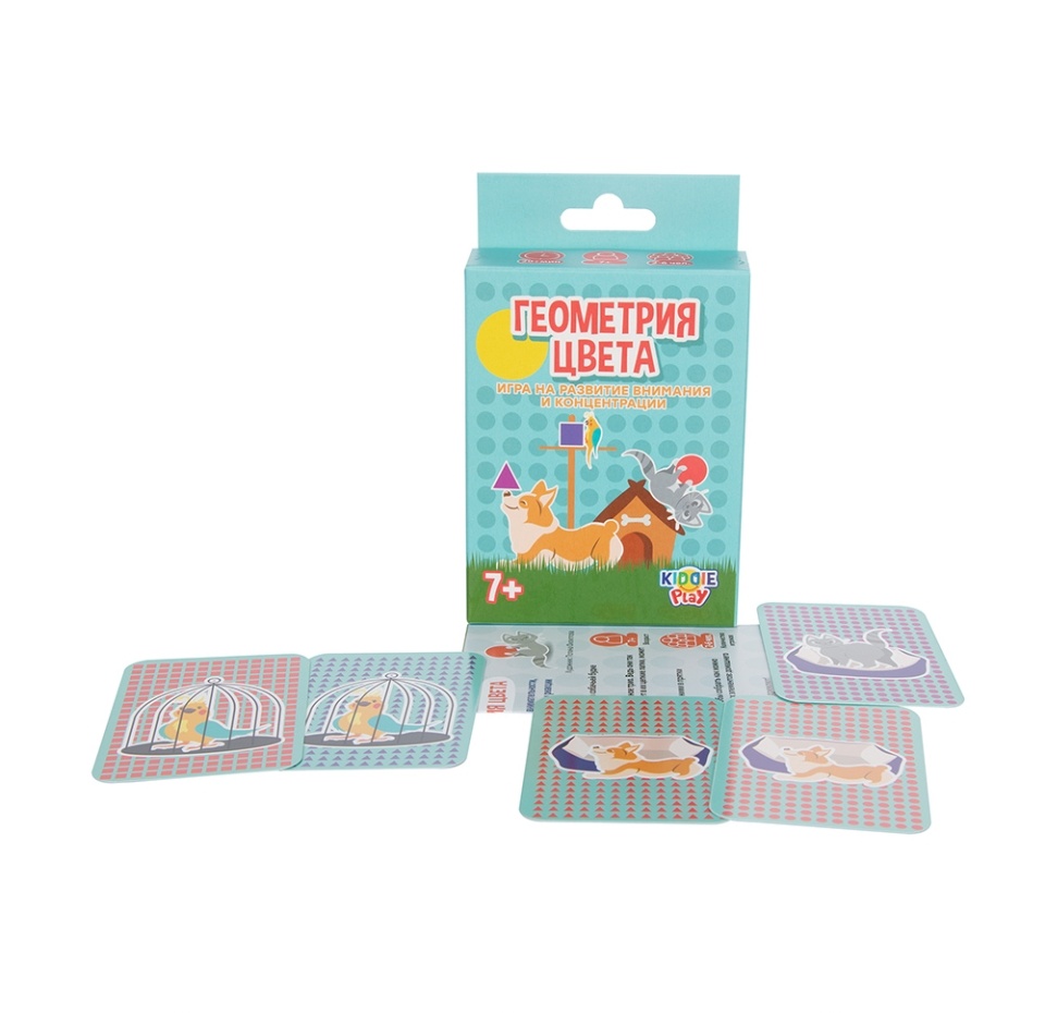 

Настольная игра KiddiePlay "Геометрия цвета", Россия