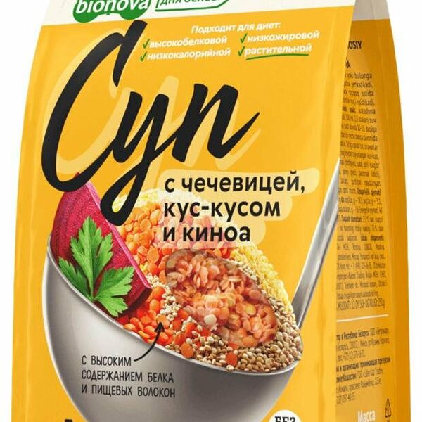Суп Bionova с кус-кусом и киноа 250 г