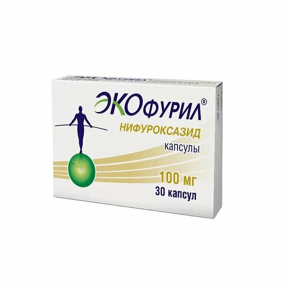 Экофурил капсулы 100 мг 30 шт 