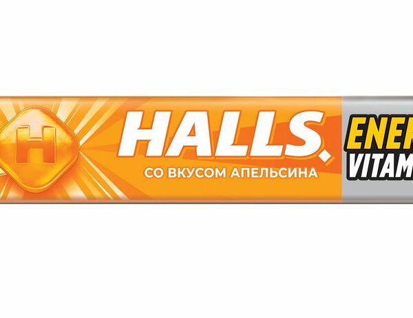 Леденцы Halls Апельсин витамин C