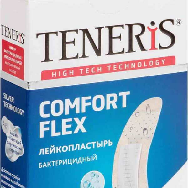 Лейкопластырь бактерицидный Teneris Comfort Flex 76х19 мм, 20 шт.