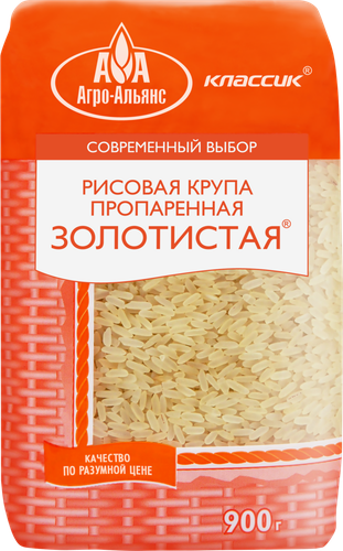 

Рис Агро-Альянс Классик длиннозерный пропаренный 1-й сорт 900 г