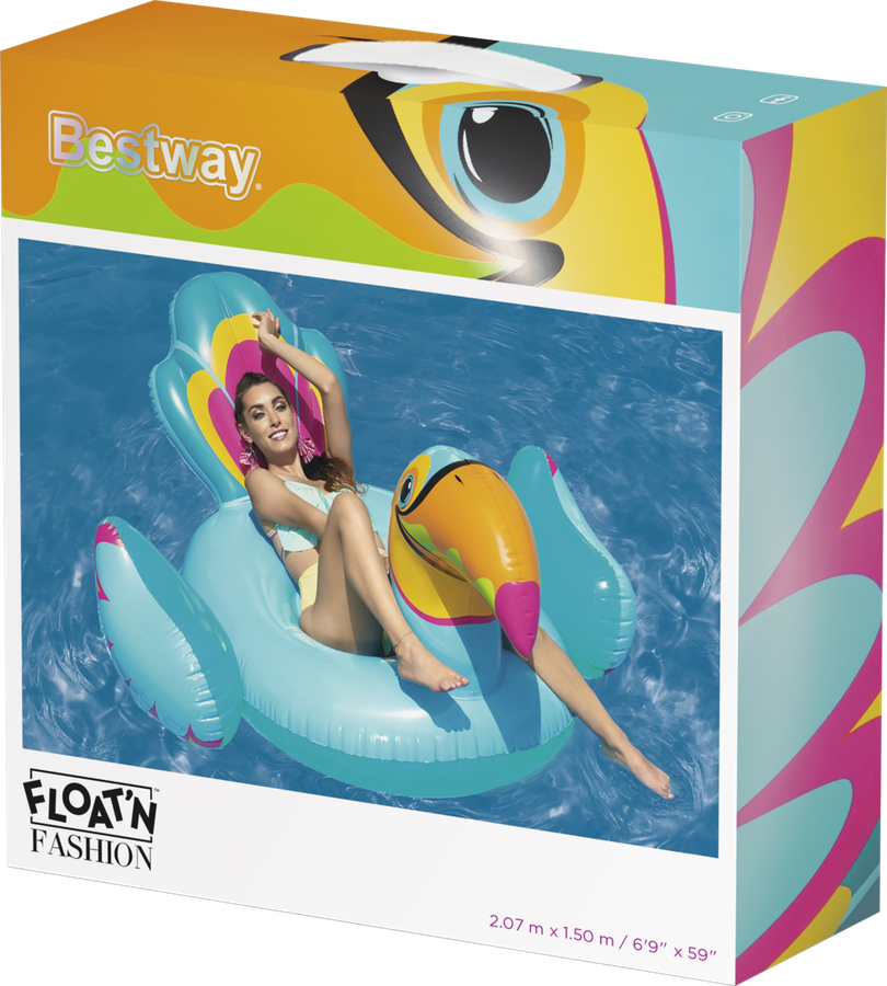 

Круг надувной для плавания BESTWAY Float'N Fashion Тукан 207х150 см