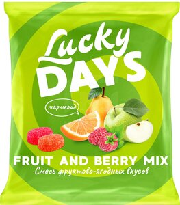 Мармелад Lucky Days яблоко- груша-апельсин- малина в Магнит со скидкой –21%
