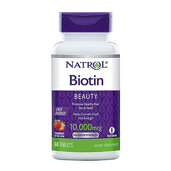 Natrol Biotin 10000 мг со вкусом клубники таблетки 60 шт