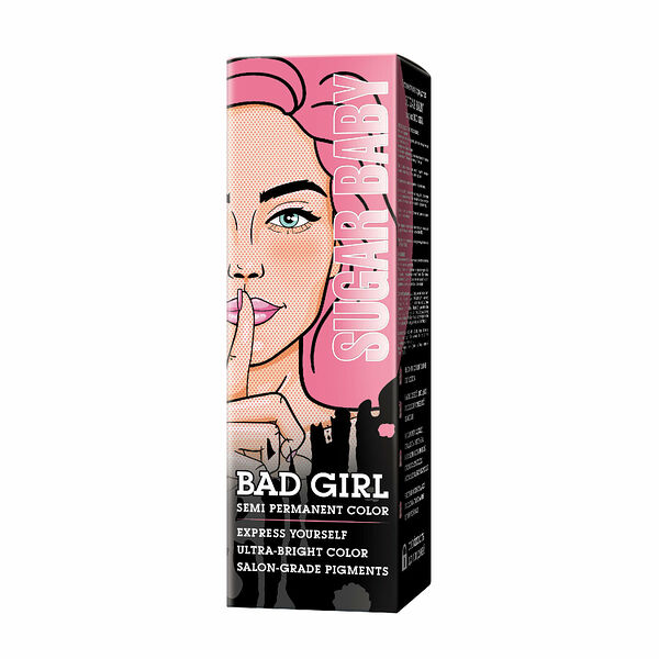 Оттеночный бальзам-пигмент Bad Girl Sugar Baby пастельный розовый 150 мл