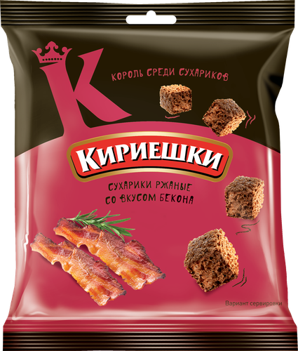 

Сухарики ржаные Кириешки Бекон 40 г