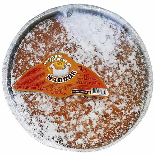 Пирог Покровский хлеб Манник 400 г