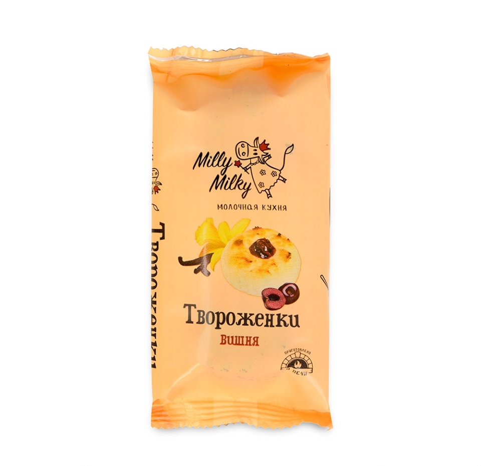 

Твороженки «Вишня», Milly Milky, 120 г, Россия, БЗМЖ