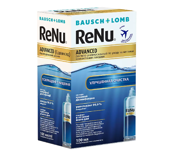 Раствор для линз ReNu Advanced 100 мл