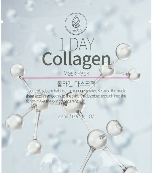Маска для лица Med B 1 Day с коллагеном 27мл