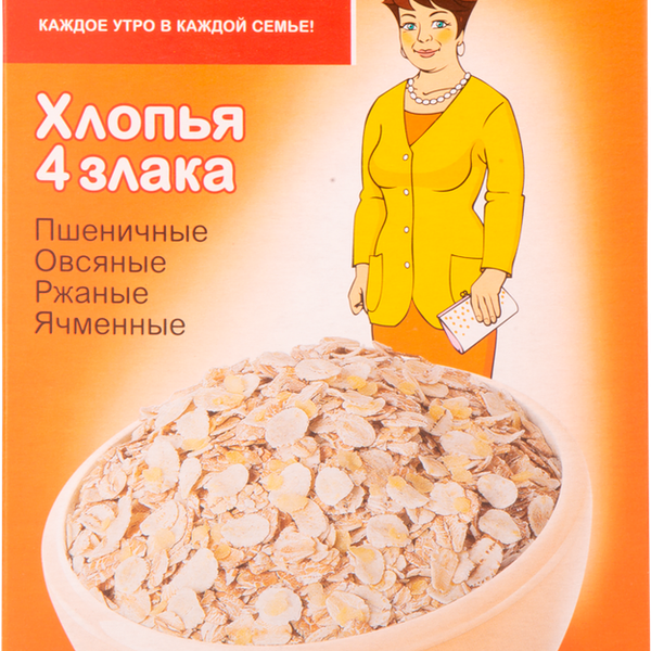 Хлопья ЯСНО СОЛНЫШКО 4 злака