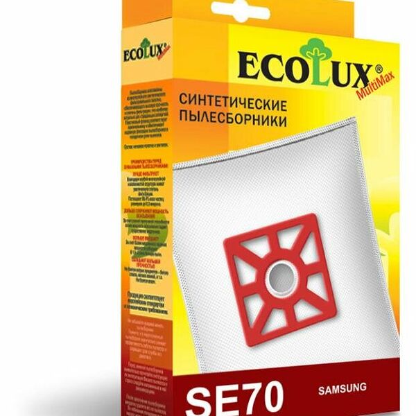 Пылесборник синтетический Ecolux SE70, 4 шт