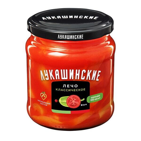 Лечо Лукашинские классическое натуральное 450 г