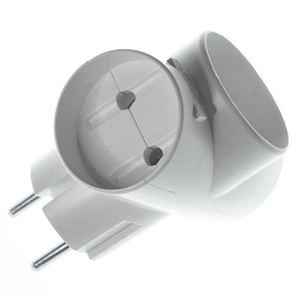 Разветвитель электрический тройник куб РЕАЛЬНАЯ ЭЛЕКТРИКА